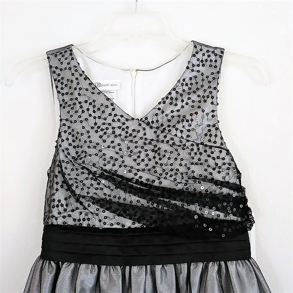 Black sequins formal party dress - Picture 2 of 7